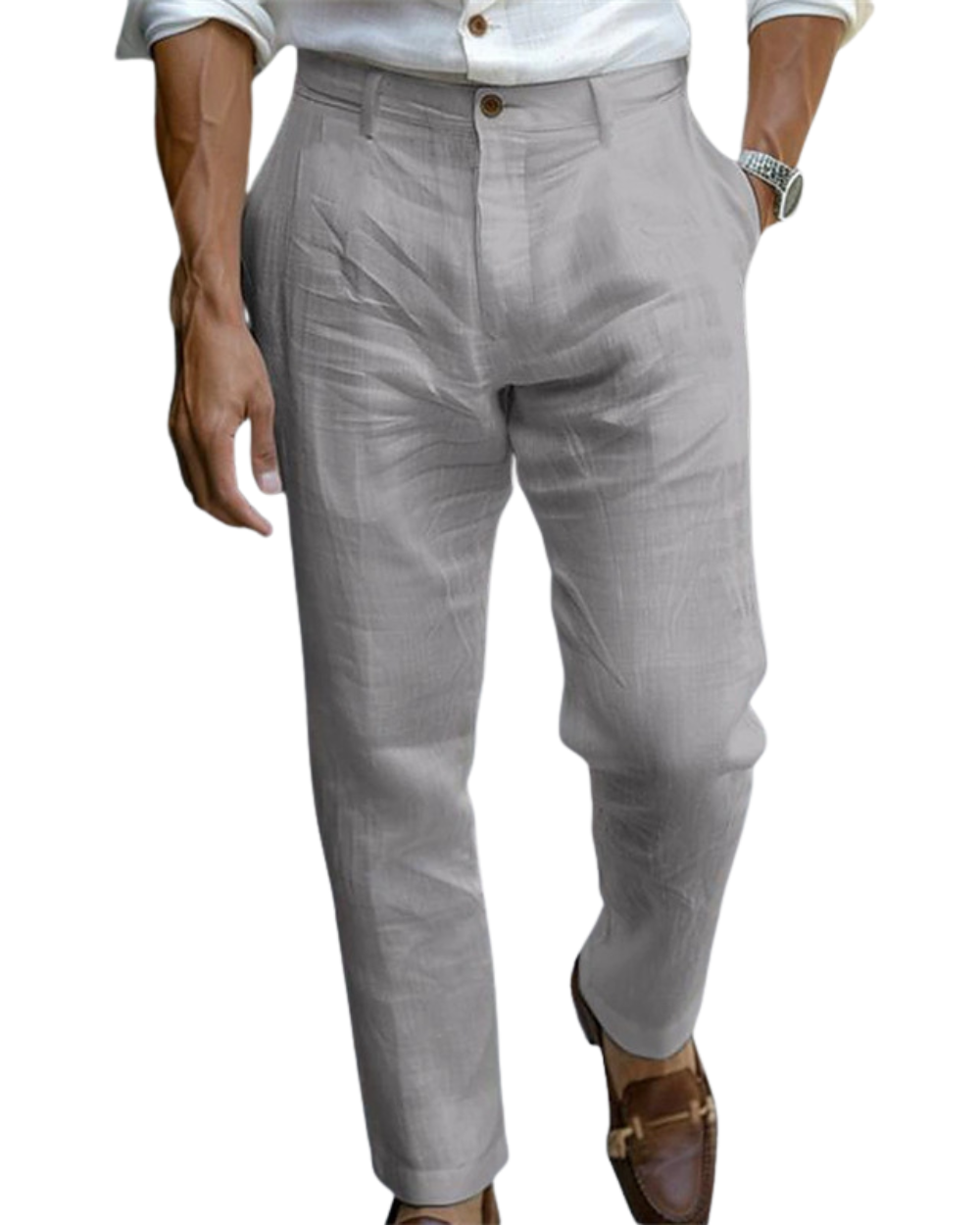 GABRIEL™ | Pantalon plissé en lin pour homme