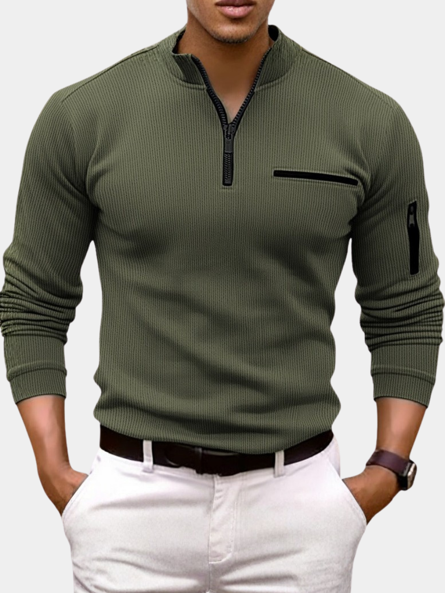 GABRIEL™ | Chemise Col Zippé