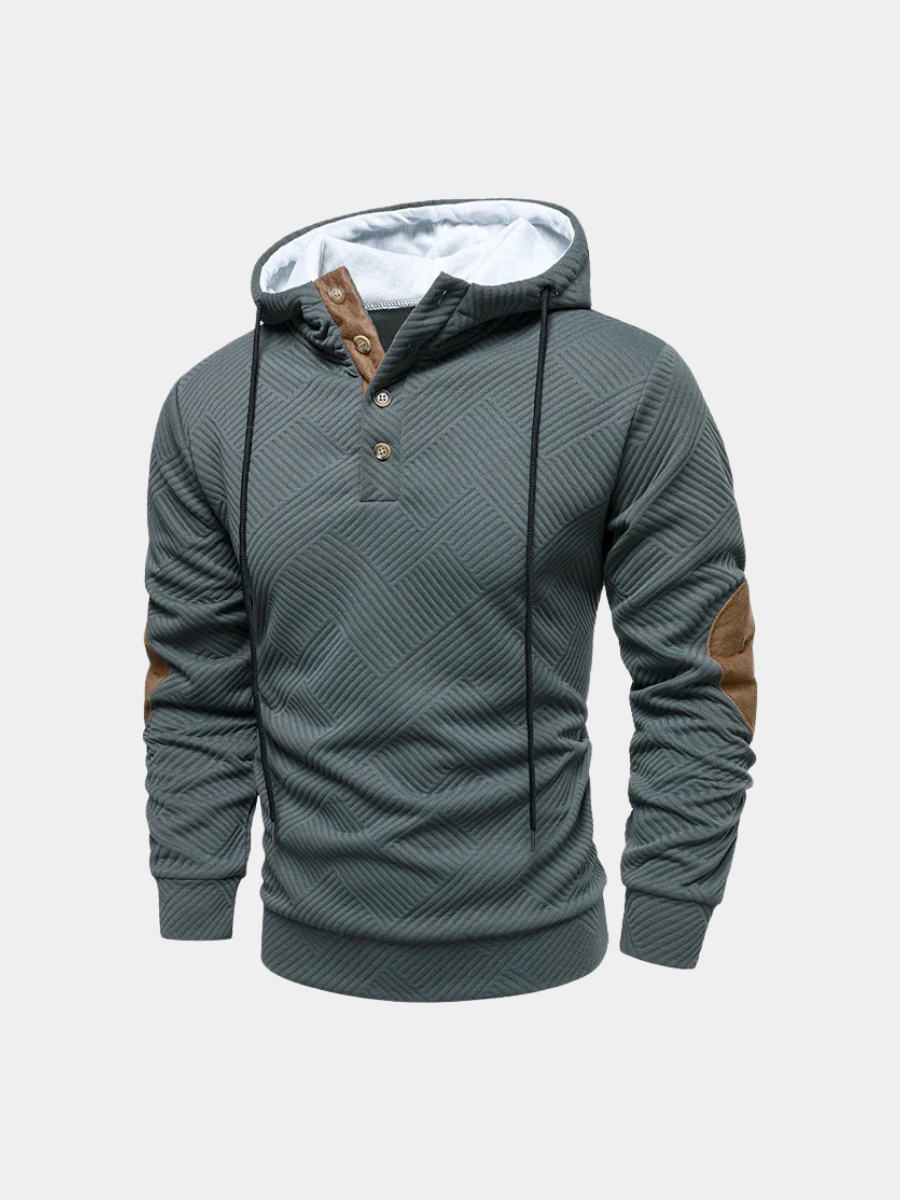 GABRIEL™ | Pull boutonné à capuche