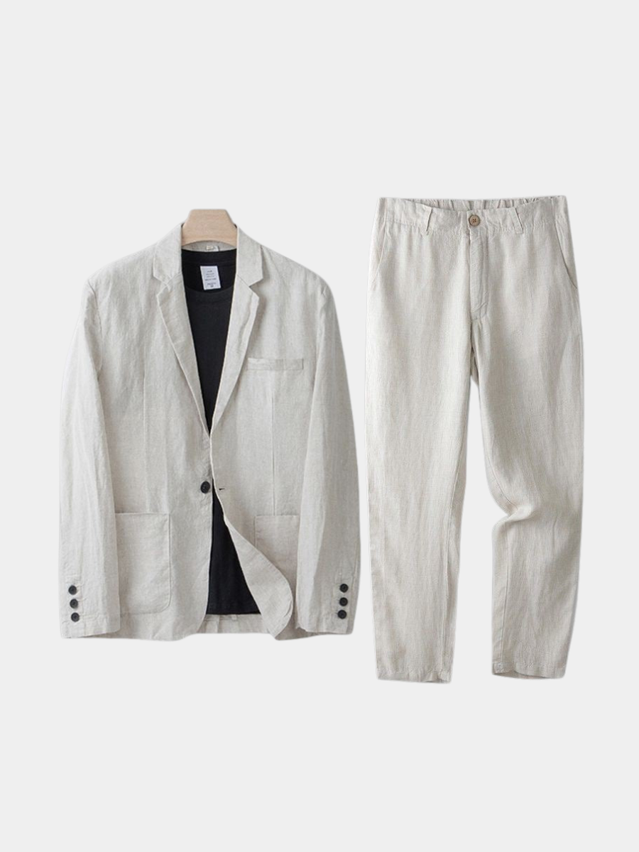 GABRIEL™ | Costume homme en lin et coton