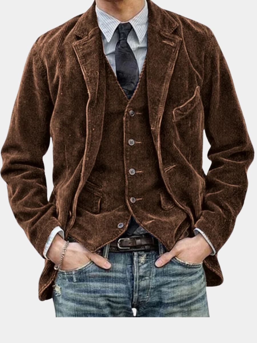 GABRIEL™ | VESTE ET GILET VINTAGE ÉLÉGANTS