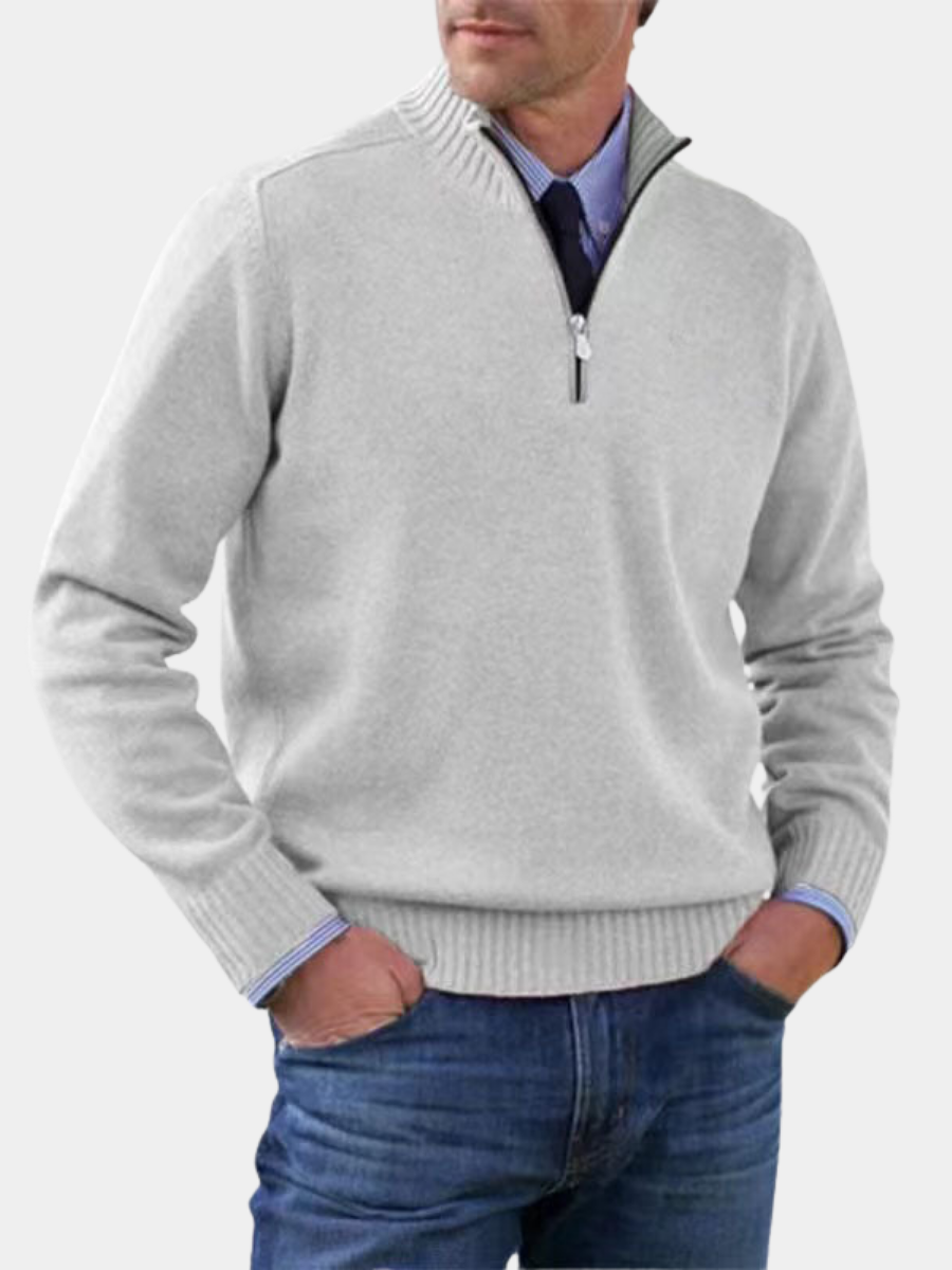 GABRIEL™ | Pull Zippé Col Montant