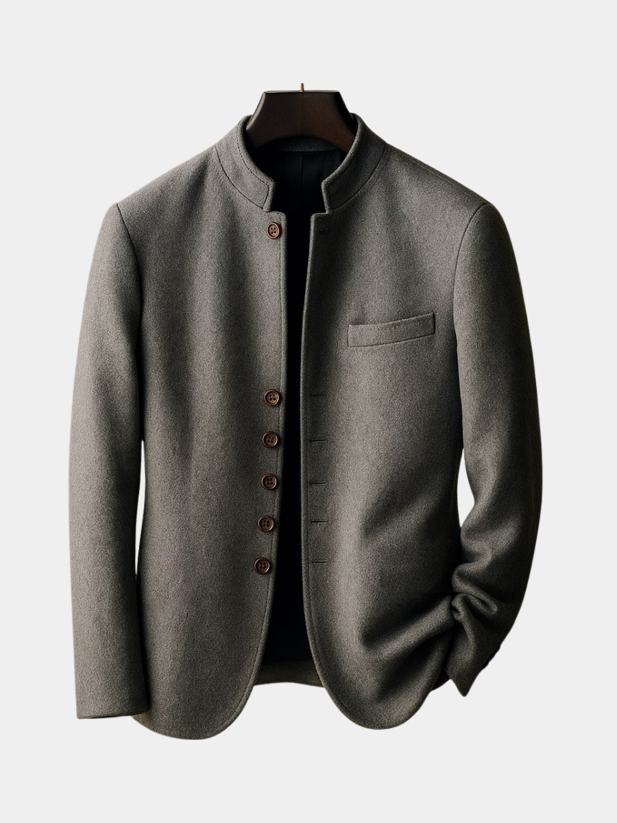 GABRIEL | VESTE EN LAINE À COL DROIT