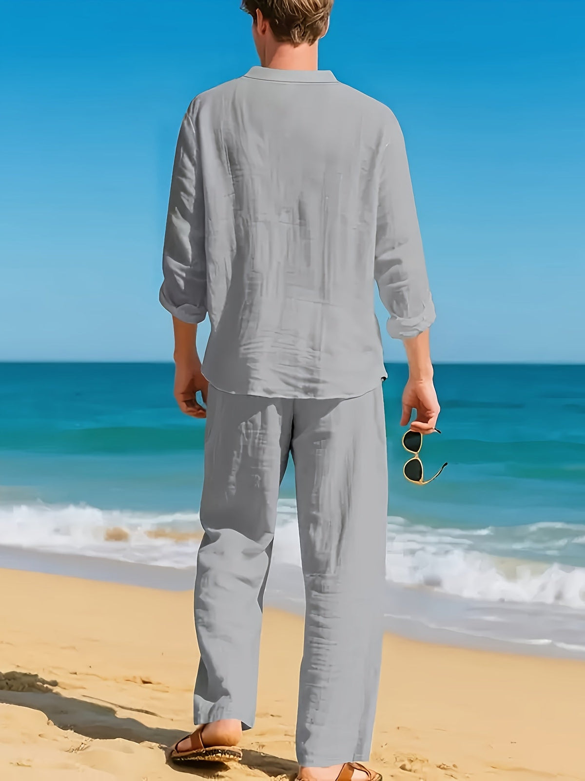 GABRIEL™ | Ensemble homme coordonné en lin tissé