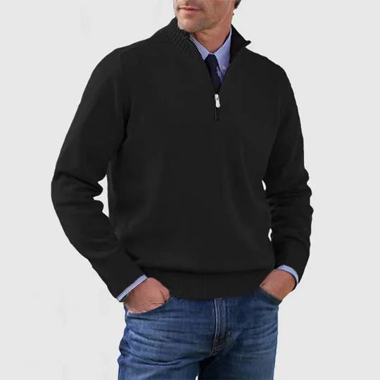 GABRIEL™ | Pull Zippé Col Montant