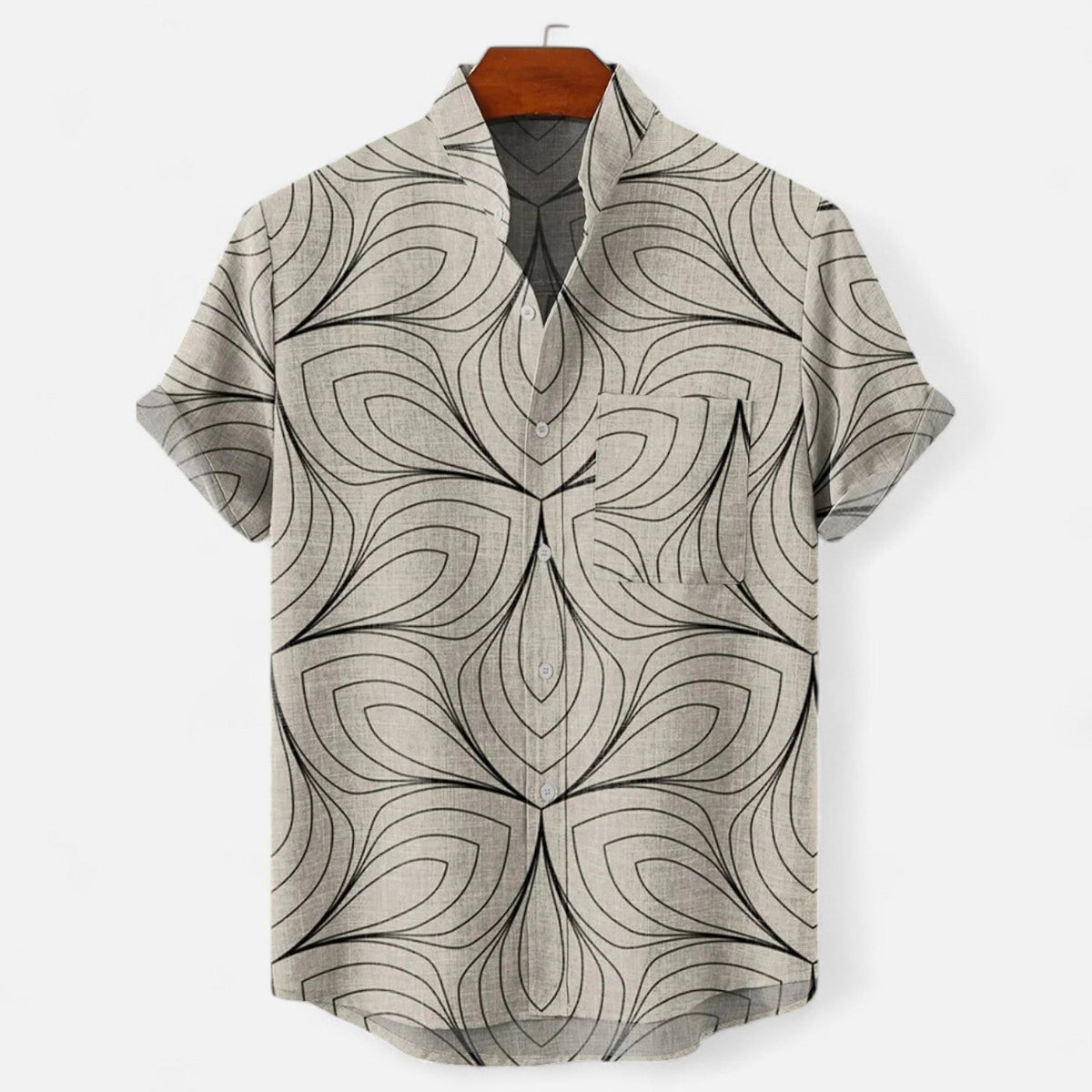 GABRIEL™ | Chemise en lin à col camp