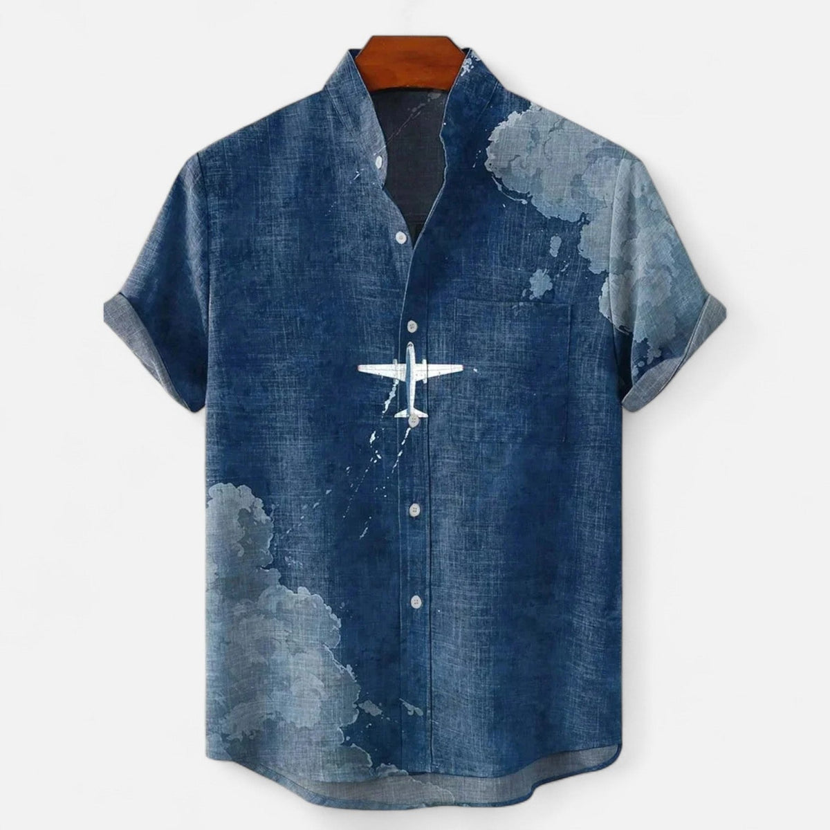 GABRIEL™ | Chemise en lin à col camp