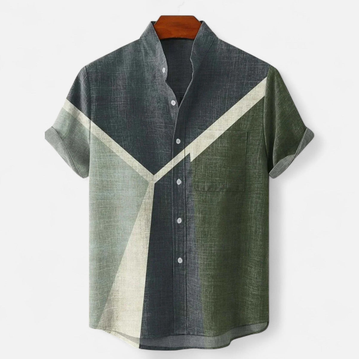 GABRIEL™ | Chemise en lin à col camp