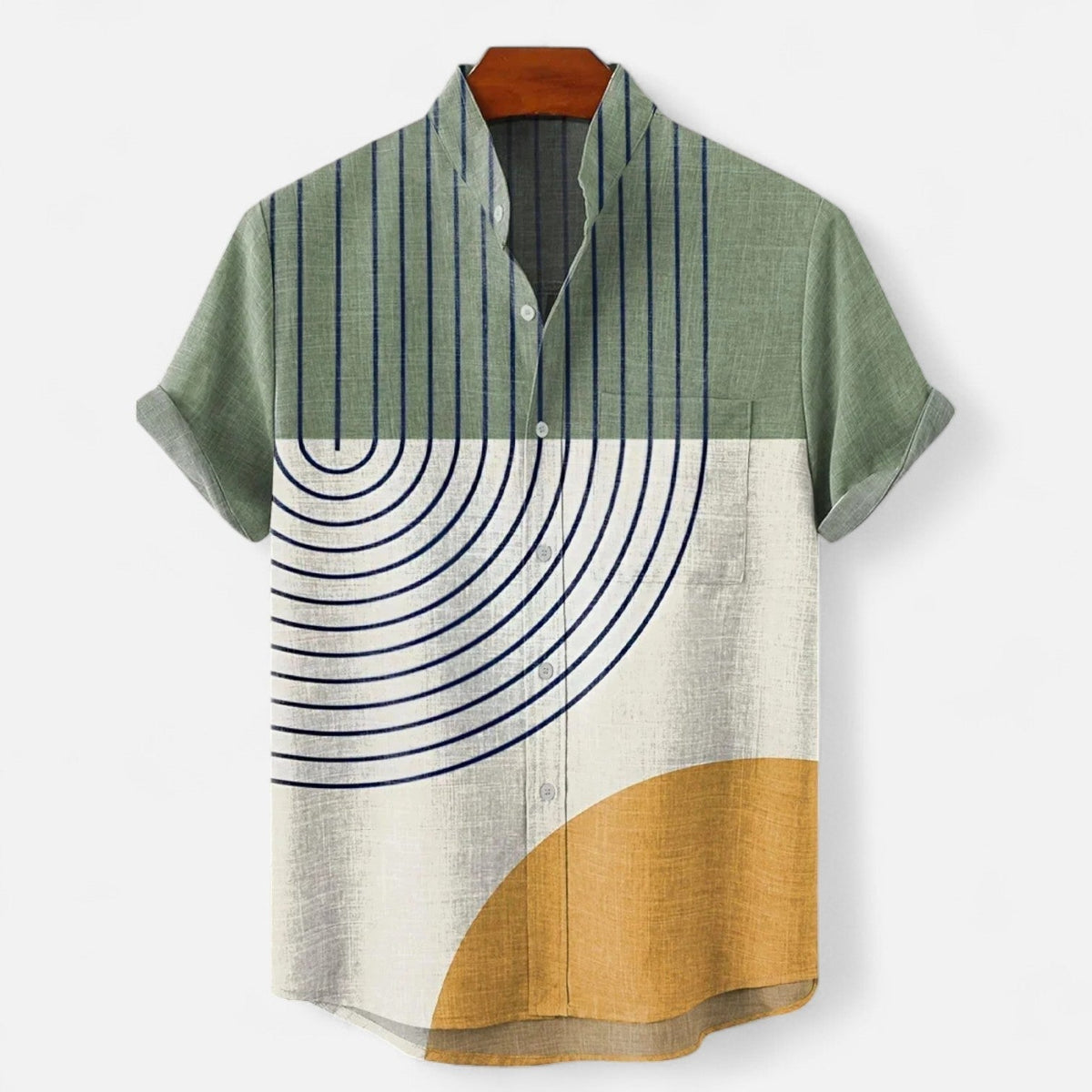 GABRIEL™ | Chemise en lin à col camp