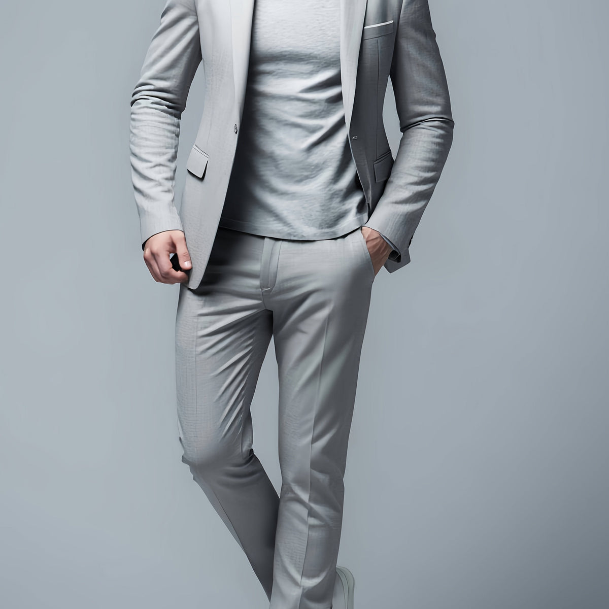 GABRIEL™ | Costume homme extensible à deux boutons