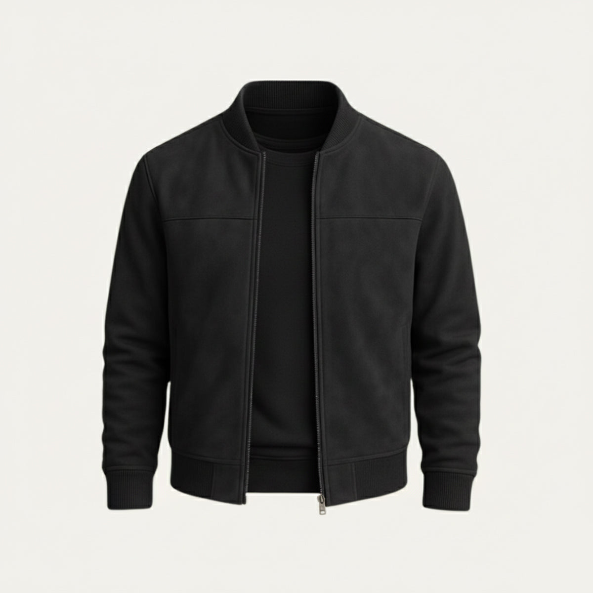 GABRIEL™ | Bomber Suède Minimaliste