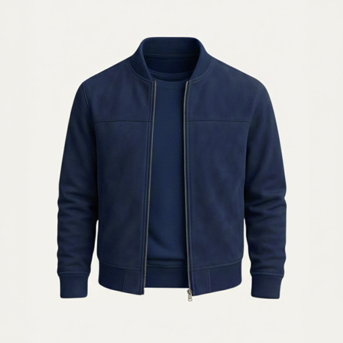 GABRIEL™ | Bomber Suède Minimaliste