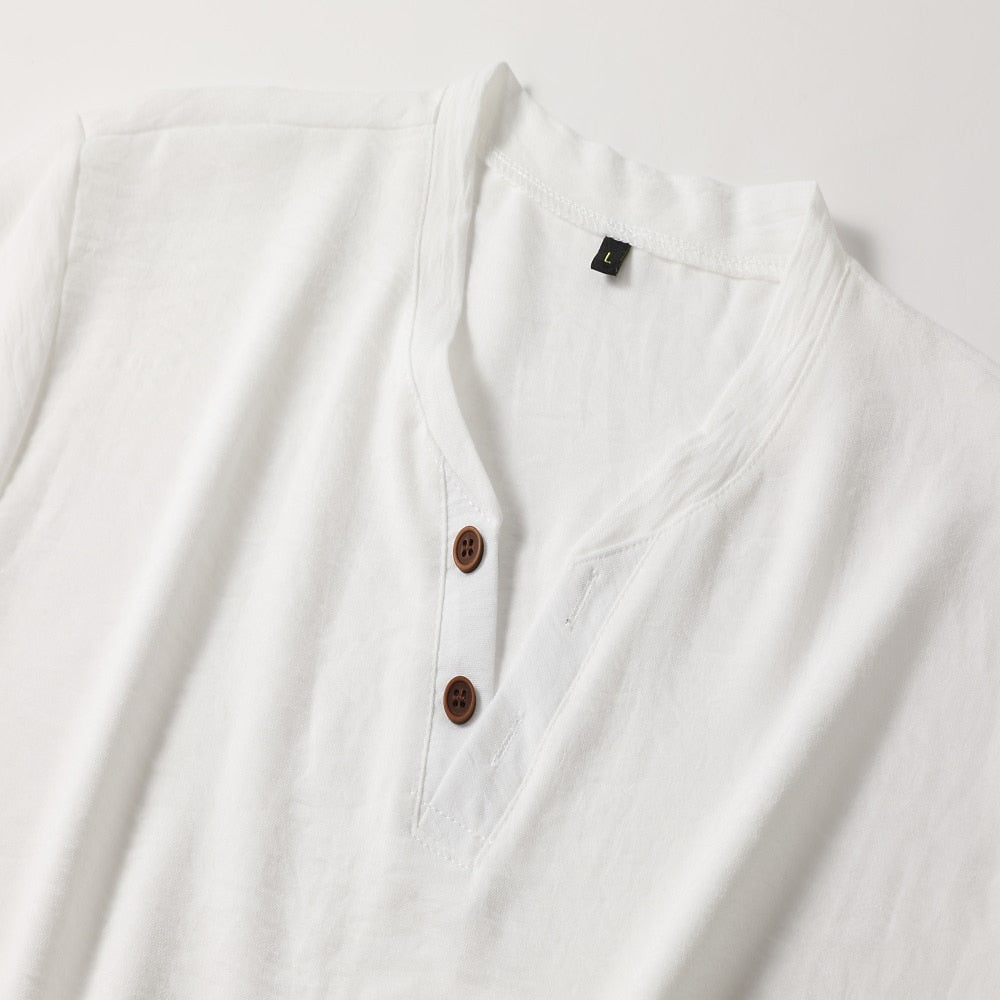 GABRIEL™ | Chemise homme coupe ajustée à col en V