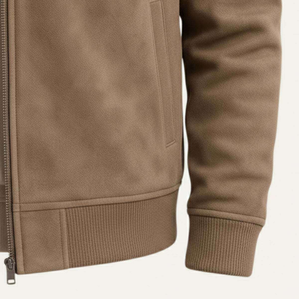 GABRIEL™ | Bomber Suède Minimaliste