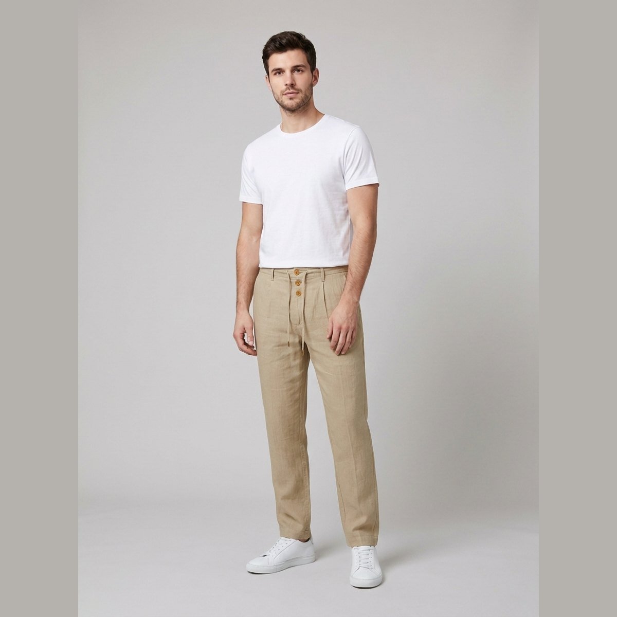 GABRIEL™ | Pantalon droit en lin pour homme