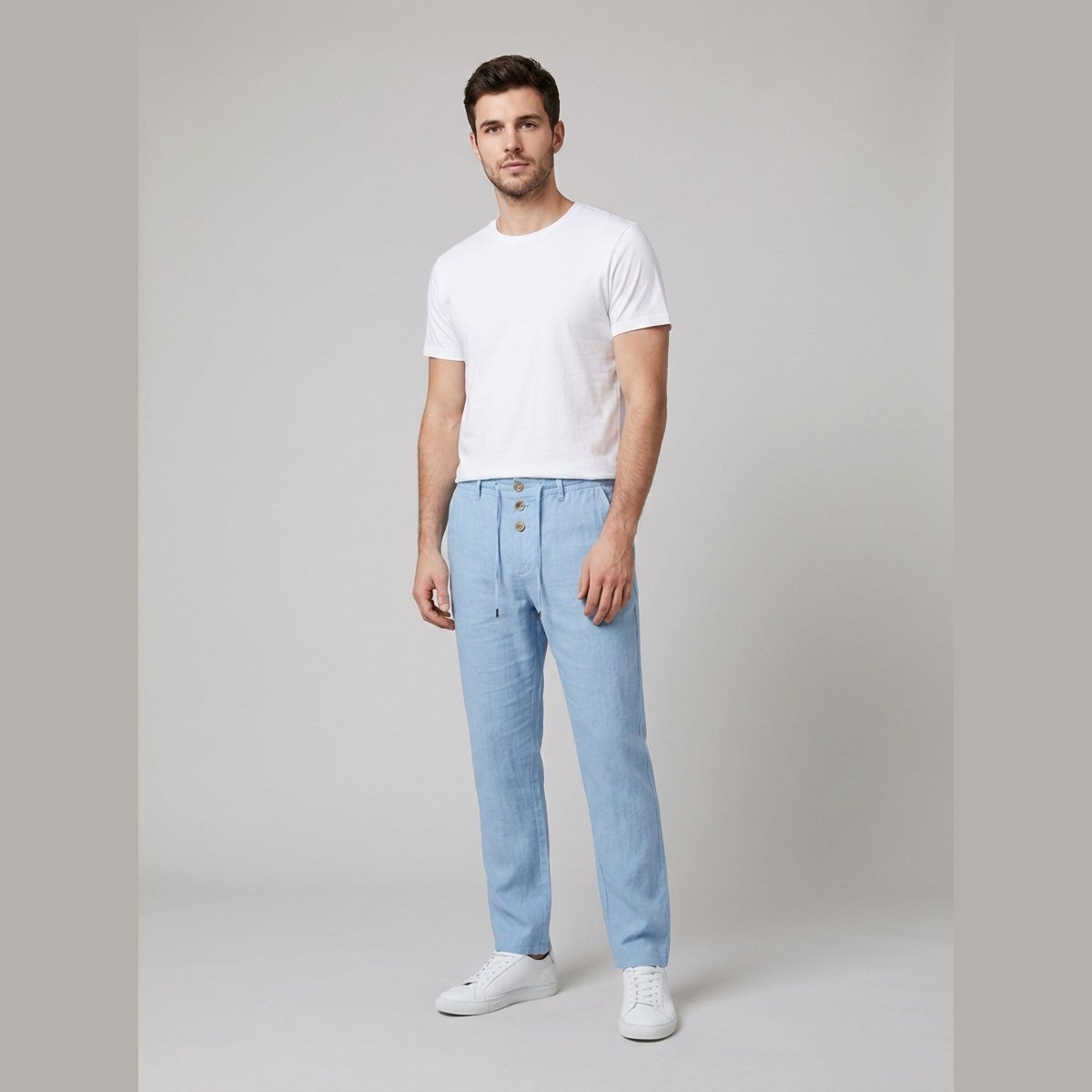 GABRIEL™ | Pantalon droit en lin pour homme