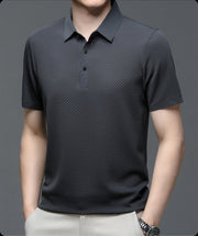 GABRIEL™ | Polo homme en maille à patte de boutonnage