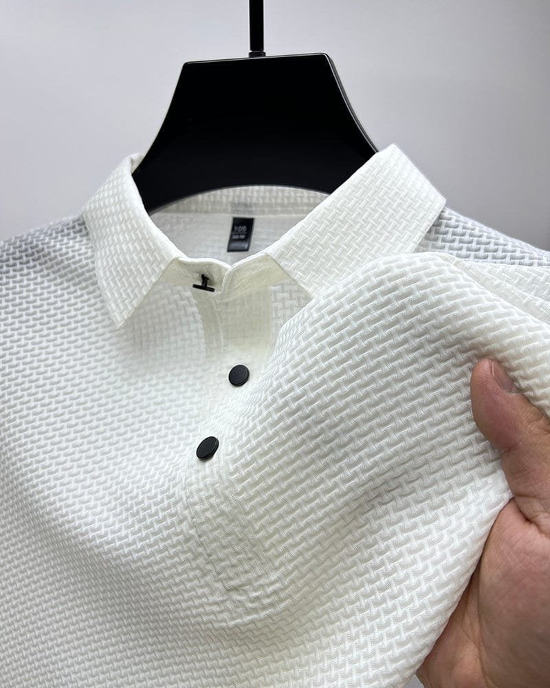 GABRIEL™ | Polo homme en maille à patte de boutonnage