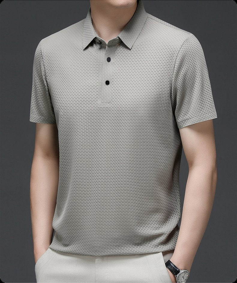 GABRIEL™ | Polo homme en maille à patte de boutonnage