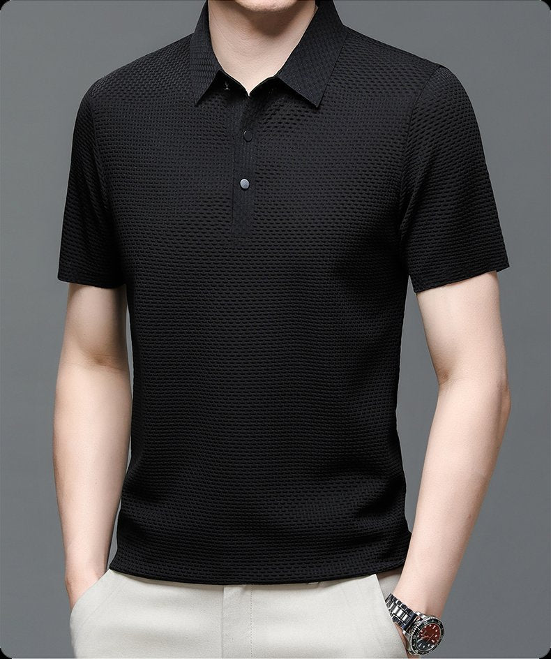 GABRIEL™ | Polo homme en maille à patte de boutonnage