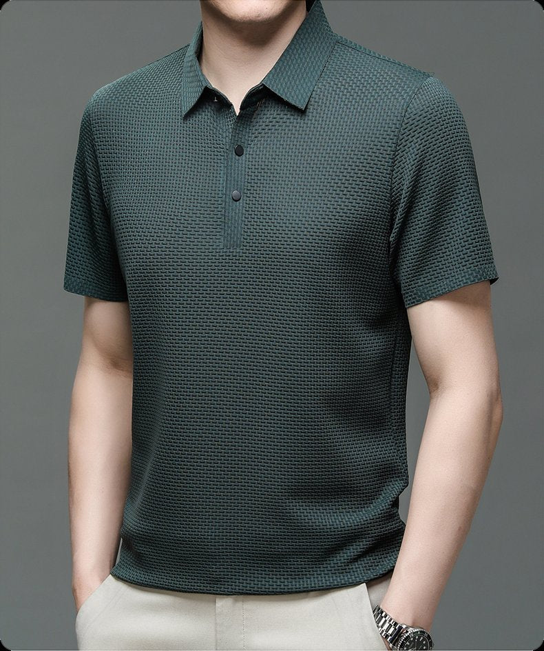 GABRIEL™ | Polo homme en maille à patte de boutonnage