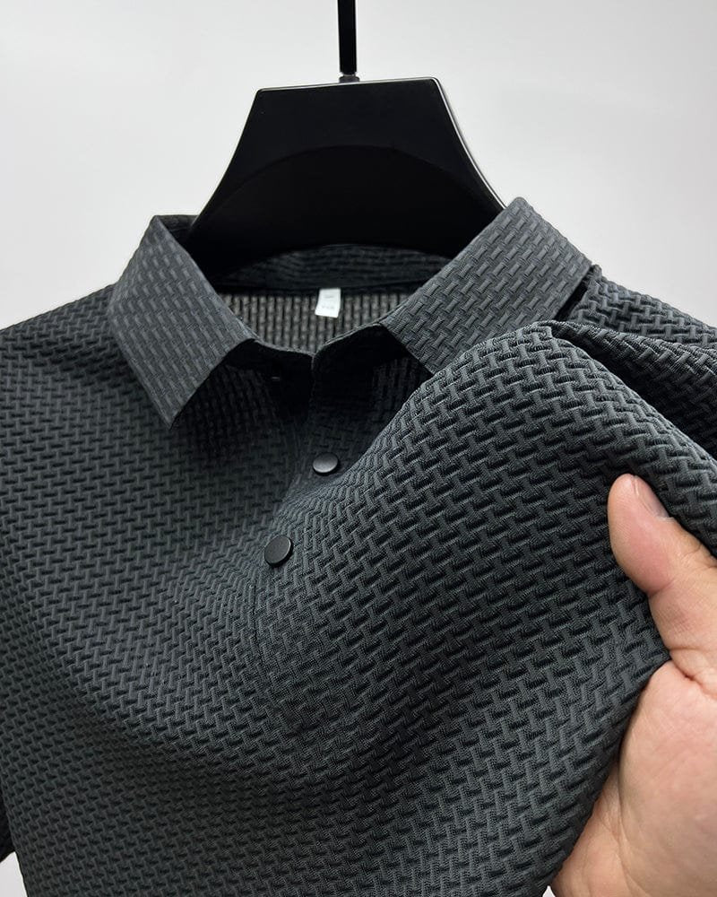 GABRIEL™ | Polo homme en maille à patte de boutonnage