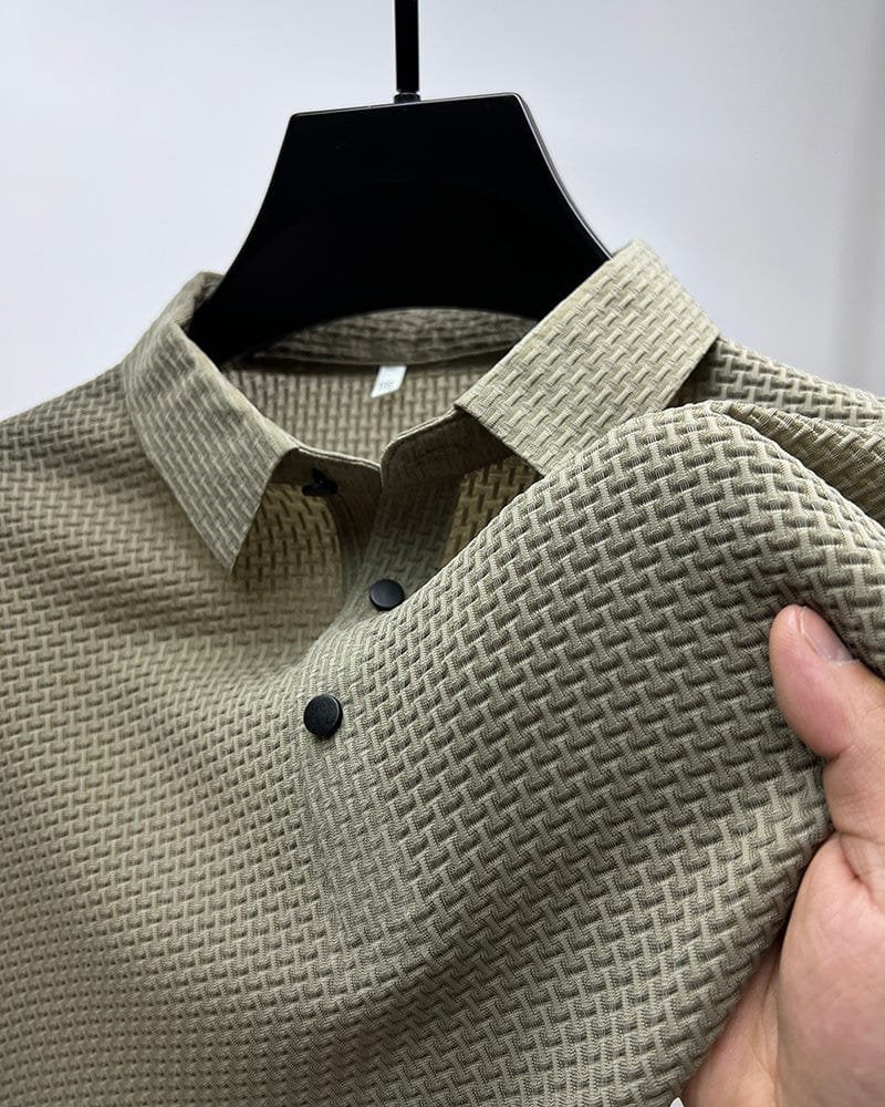 GABRIEL™ | Polo homme en maille à patte de boutonnage