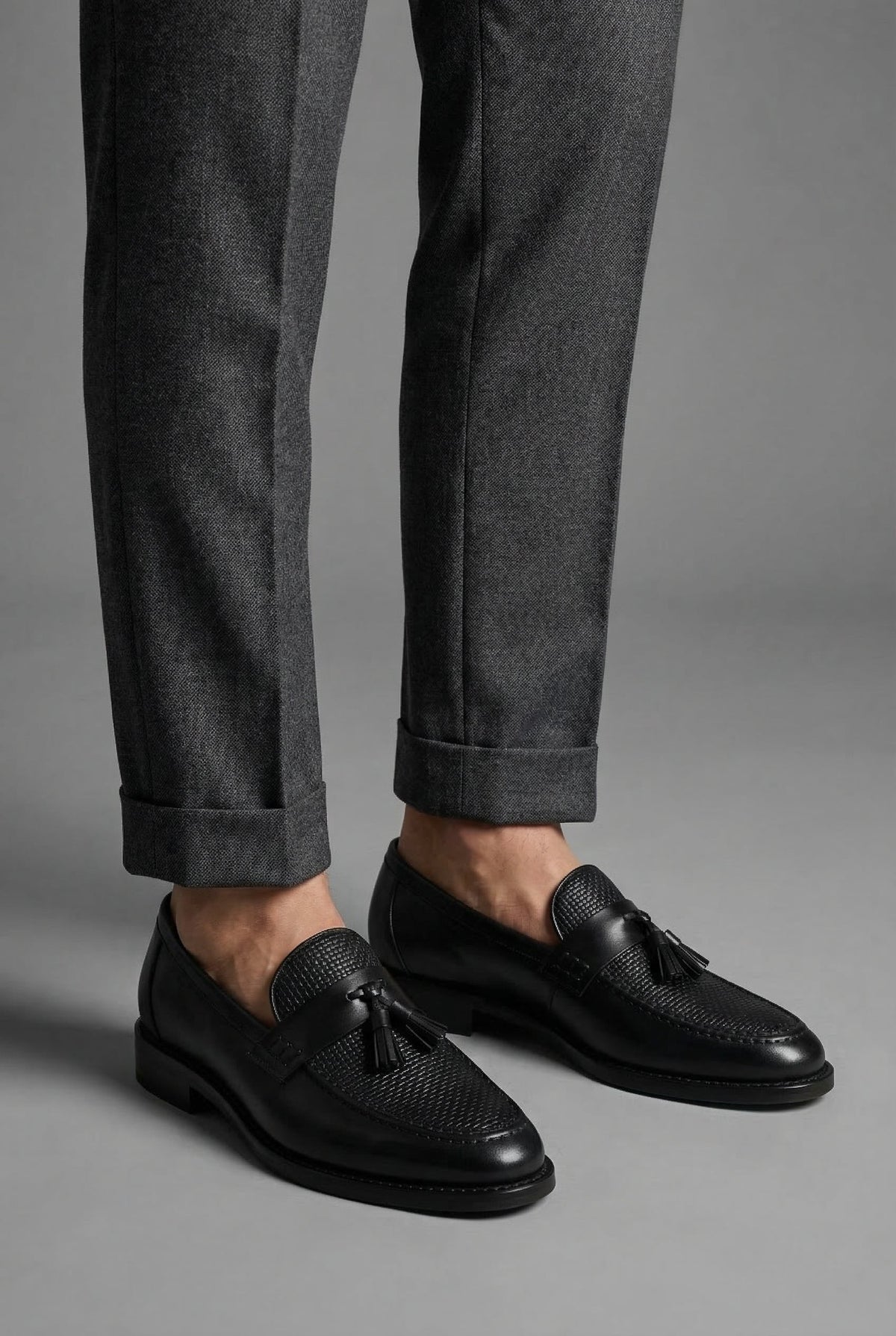 GABRIEL™ | Mocassins tressés à glands pour homme