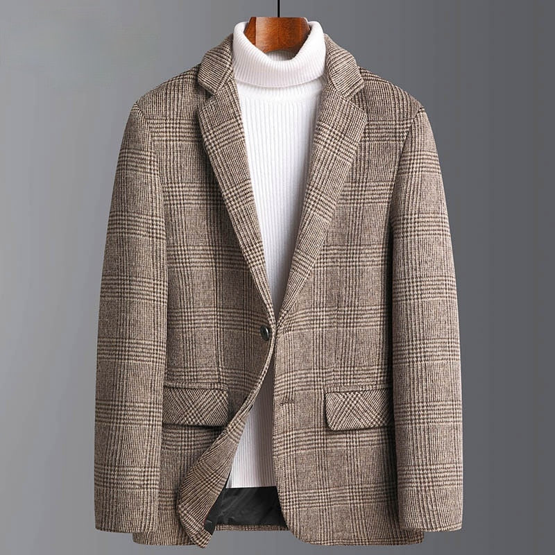 GABRIEL™ | Manteau à carreaux pour homme en mélange de laine