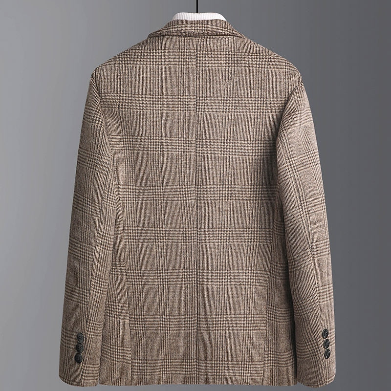 GABRIEL™ | Manteau à carreaux pour homme en mélange de laine