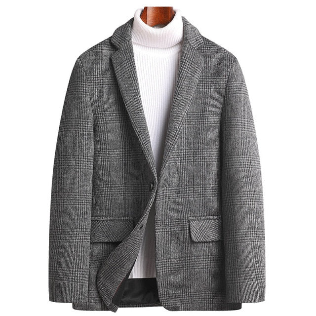 GABRIEL™ | Manteau à carreaux pour homme en mélange de laine