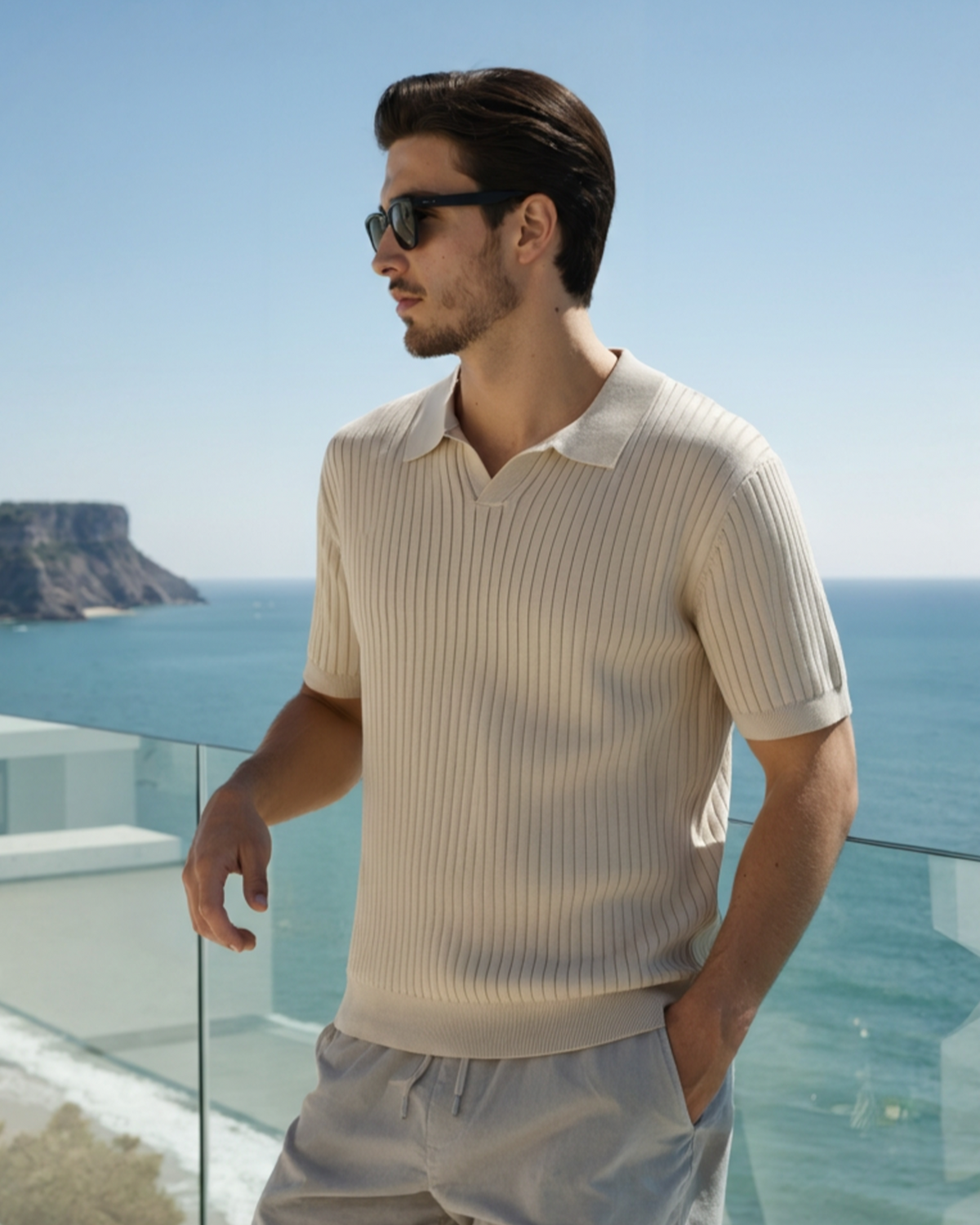 GABRIEL™ | Polo Maille Côtelée