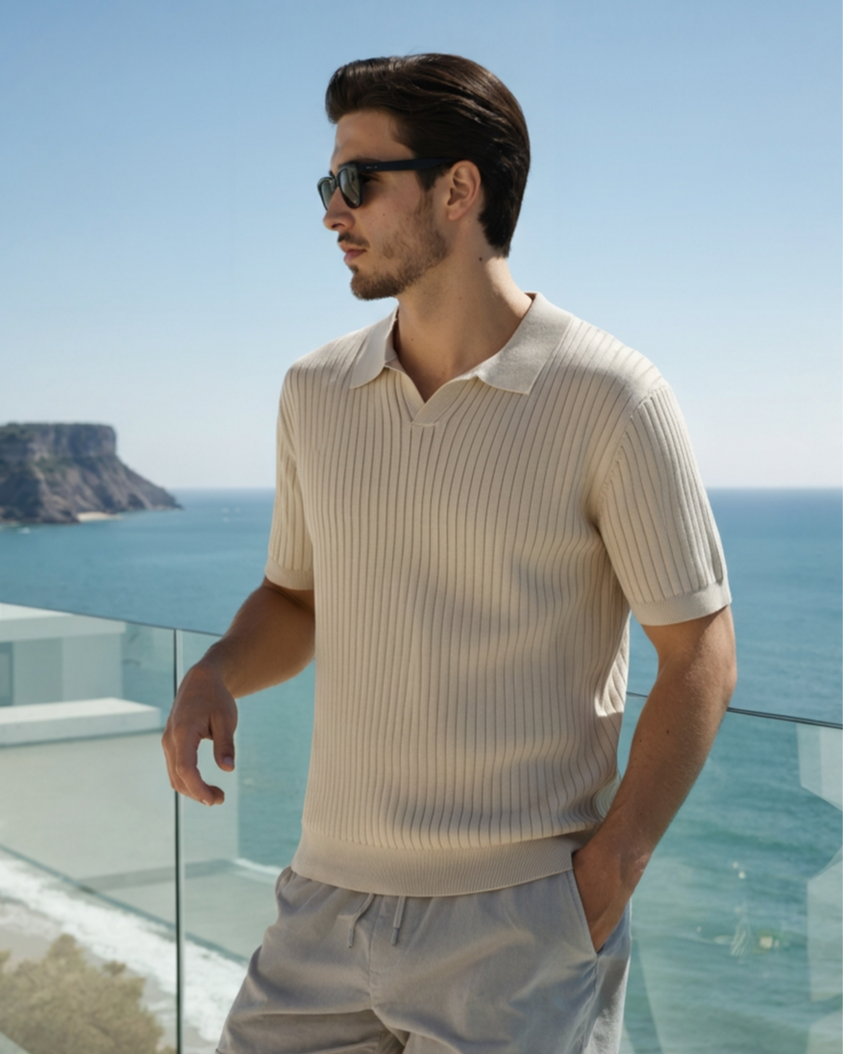 GABRIEL™ | Polo Maille Côtelée