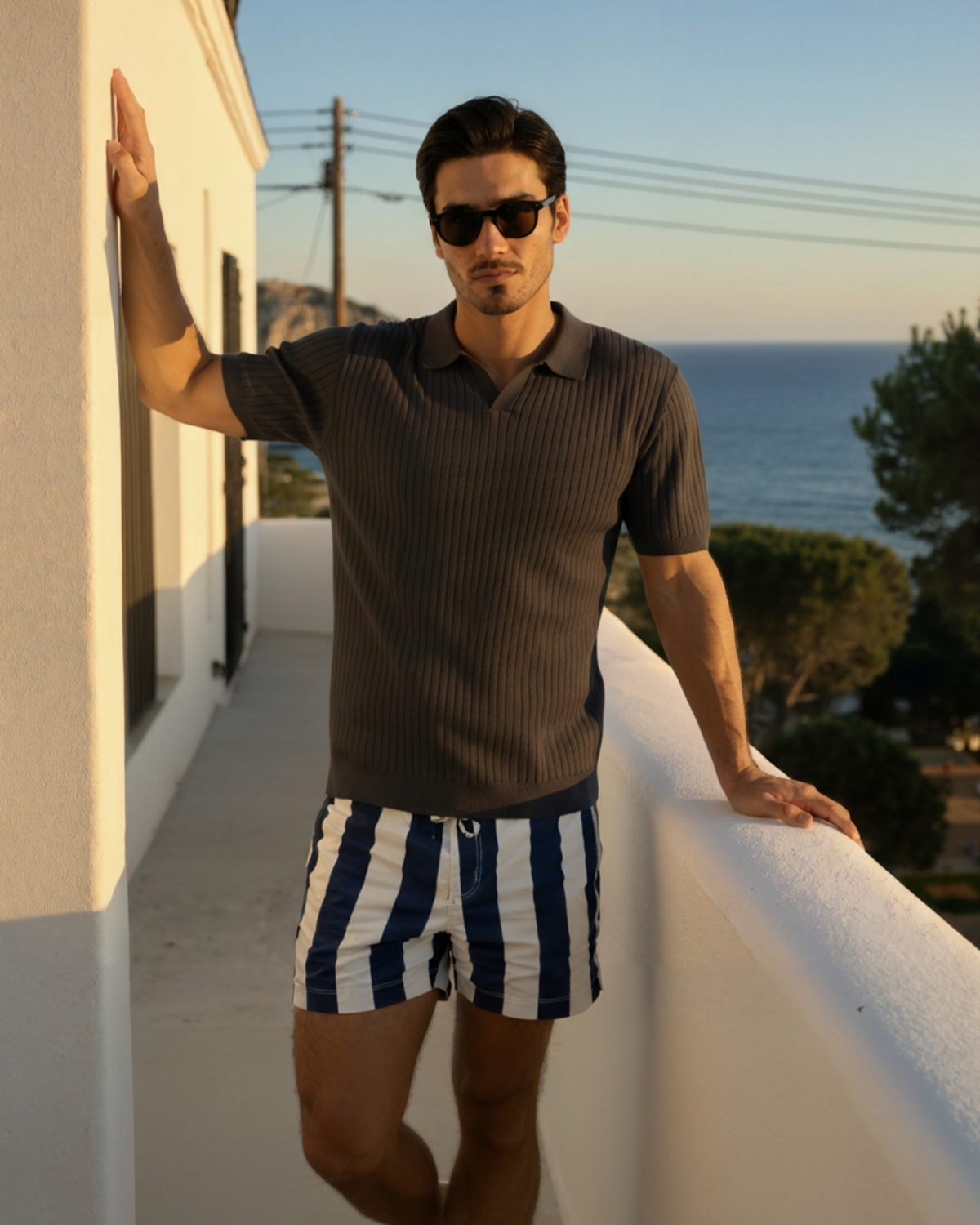 GABRIEL™ | Polo Maille Côtelée